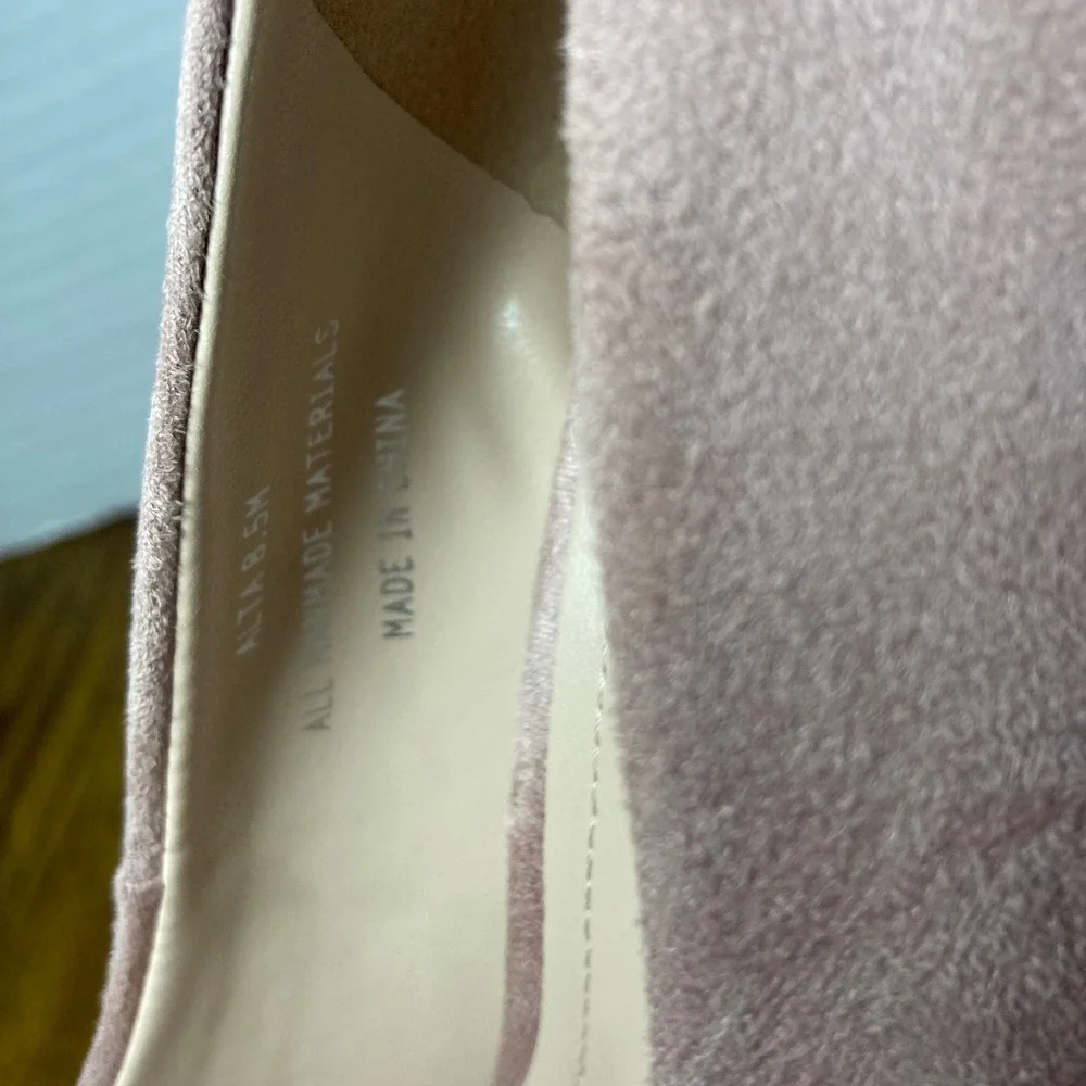 Cushionaire Pink Suede Pointed Toe Stiletto Heels Size 8.5M‎
